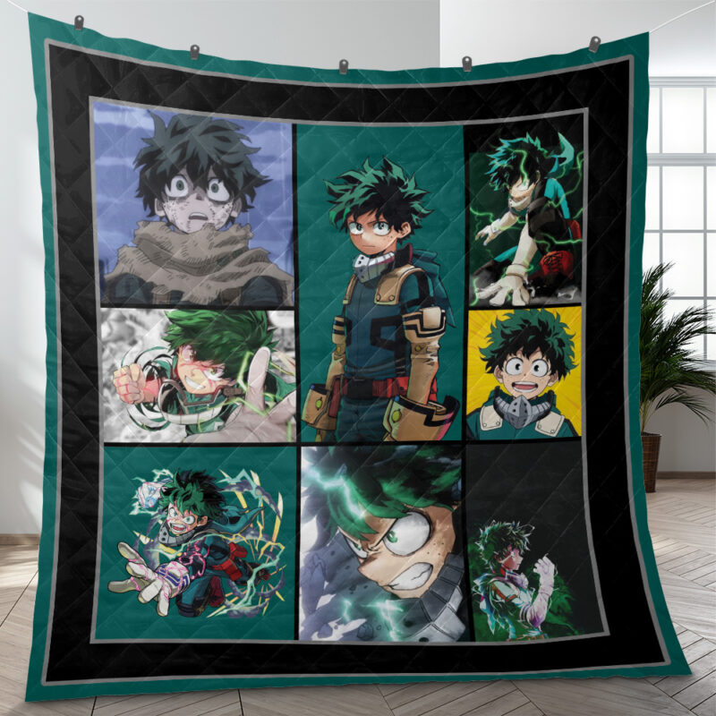 Deku My Hero Academia Quilt Blanket