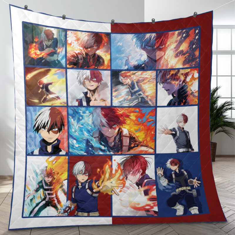 Shoto Todoraki My Hero Academia Quilt Blanket