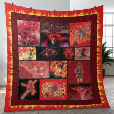 Might Guy 8th Gate One Piece Quilt Blanket