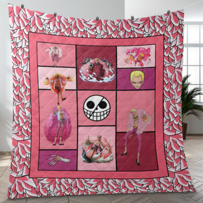 Doflamingo One Piece Quilt Blanket