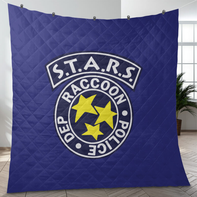 STARS Resident Evil Quilt Blanket