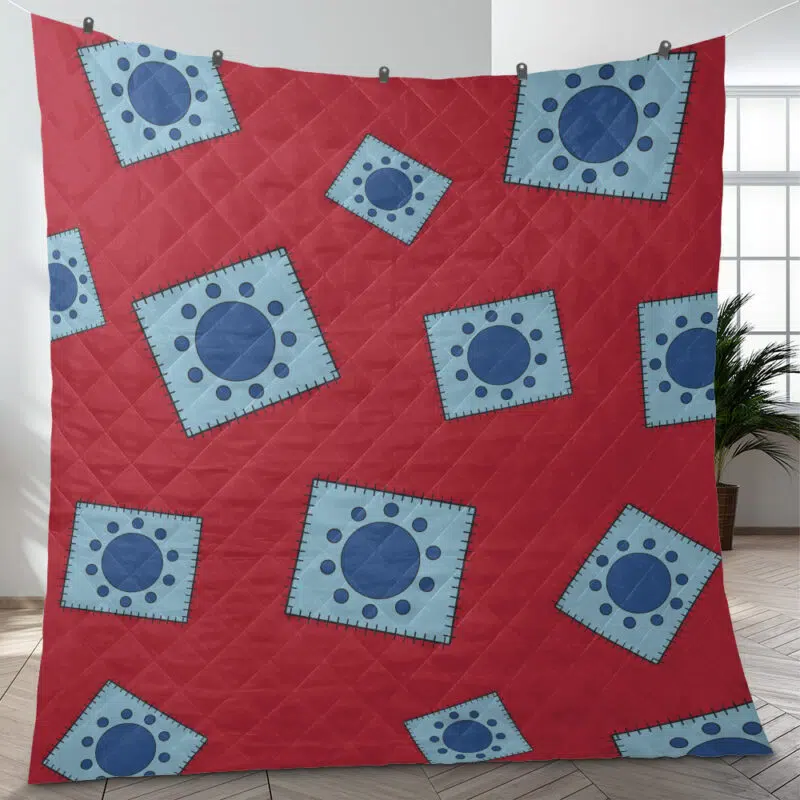 Luffy Wano One Piece Quilt Blanket
