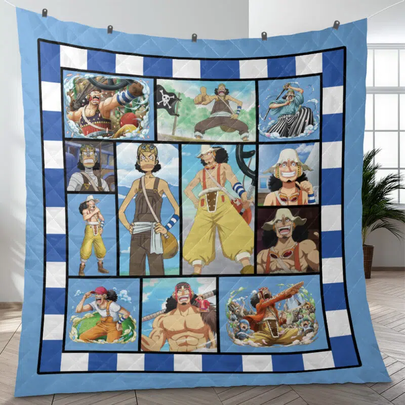Usopp One Piece Quilt Blanket