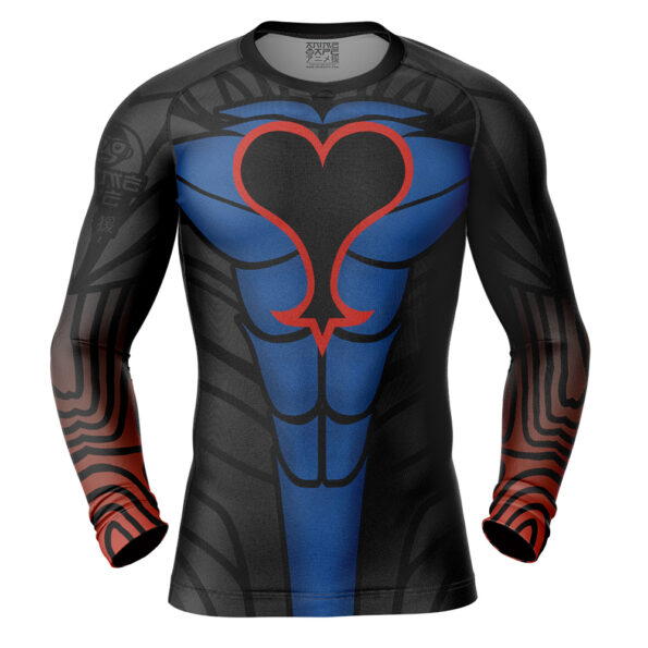 Riku Dark Mode Kingdom Hearts Long Sleeve Rash Guard Compression