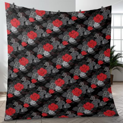 Akatsuki Black Aloha Naruto Quilt Blanket