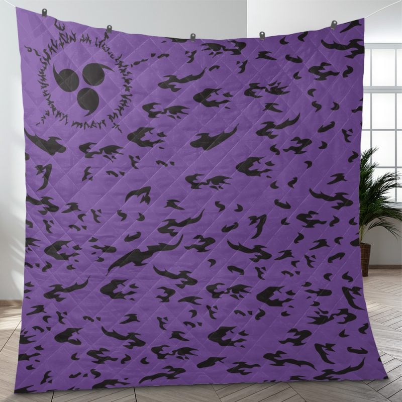 Curse Mark Naruto Quilt Blanket