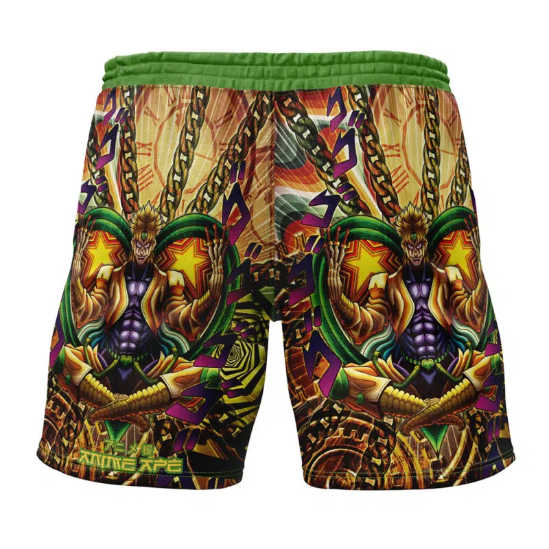 Trippy Dio Brando JoJo's Bizarre Adventure Gym Shorts - Image 2