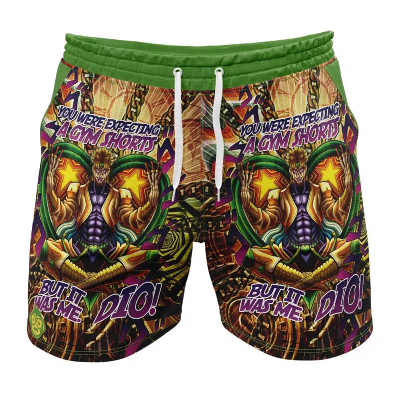 Trippy Dio Brando JoJo's Bizarre Adventure Gym Shorts