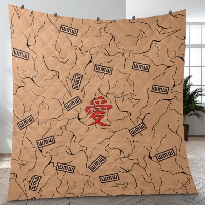 Gaara Naruto Quilt Blanket