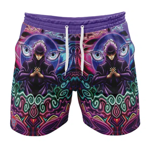 Trippy Gojo Satoru Jujutsu Kaisen Gym Shorts