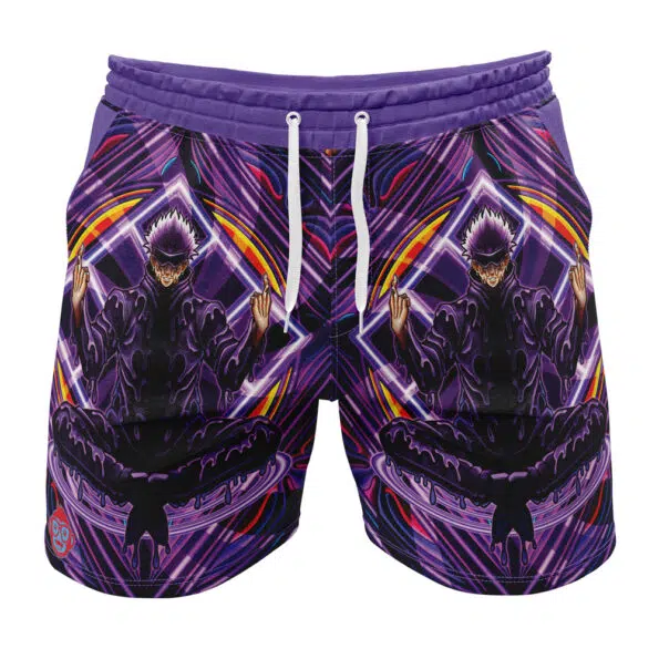 Trippy Gojo Satoru V2 Jujutsu Kaisen Gym Shorts