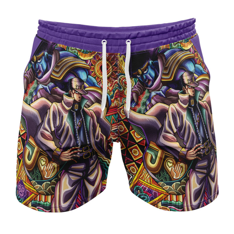Trippy Jotaro Kujo JoJo's Bizarre Adventure Gym Shorts