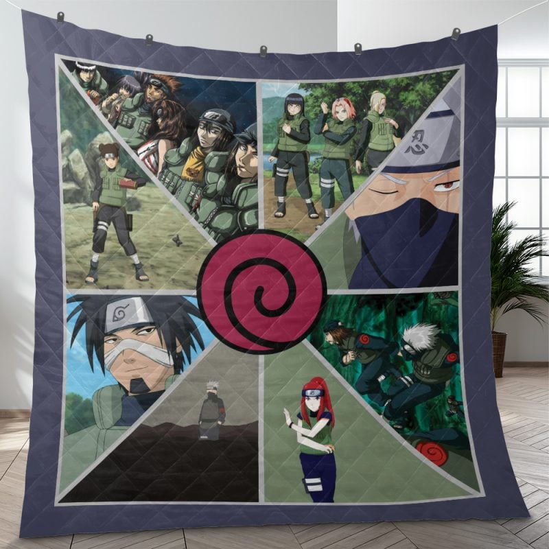 Konoha Jonin Naruto Quilt Blanket