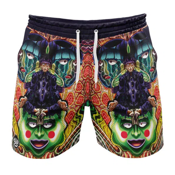 Trippy Shigeo Kageyama Mob Psycho 100 Gym Shorts