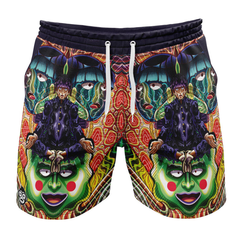 Trippy Shigeo Kageyama Mob Psycho 100 Gym Shorts