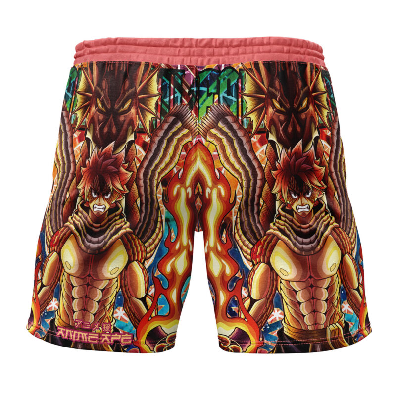 Trippy Natsu Dragneel Fairy Tail Gym Shorts - Image 2