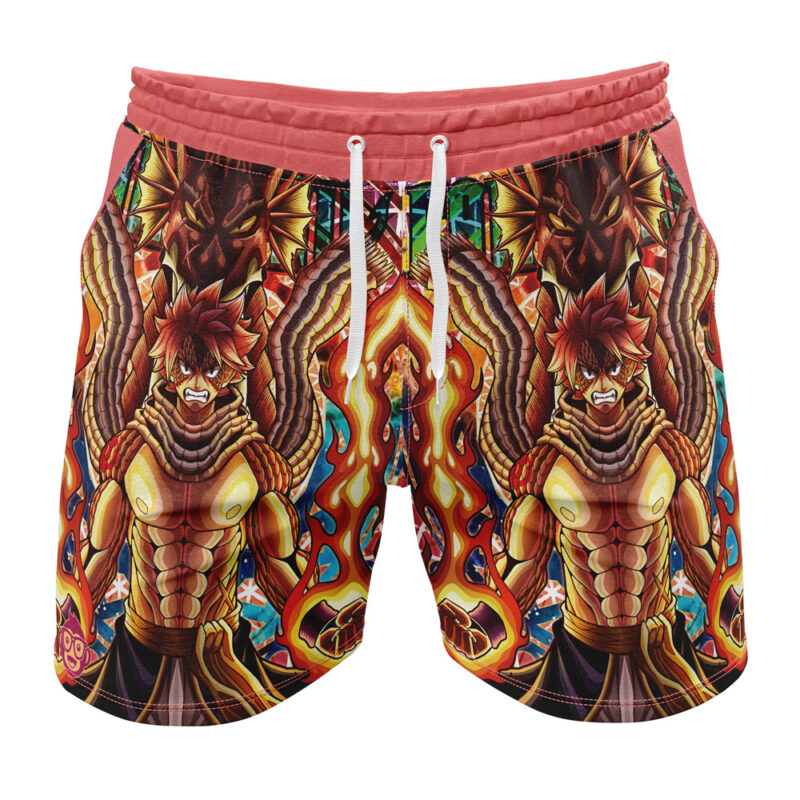 Trippy Natsu Dragneel Fairy Tail Gym Shorts