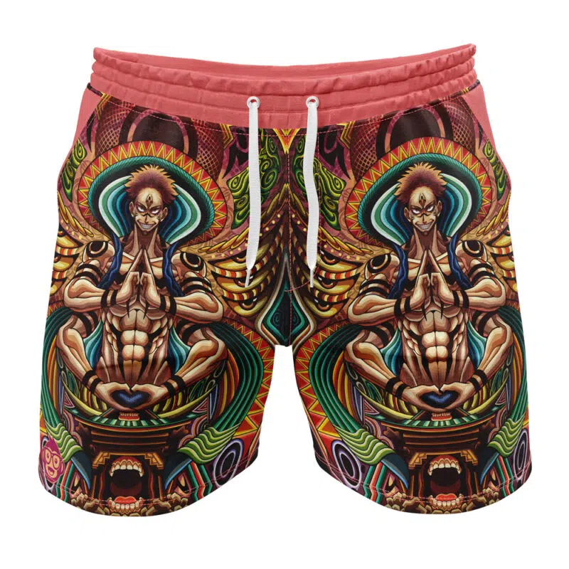 Trippy Ryomen Sukuna Jujutsu Kaisen Gym Shorts