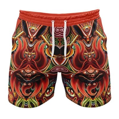 Trippy Uzumaki Naruto Baryon Mode Boruto Gym Shorts