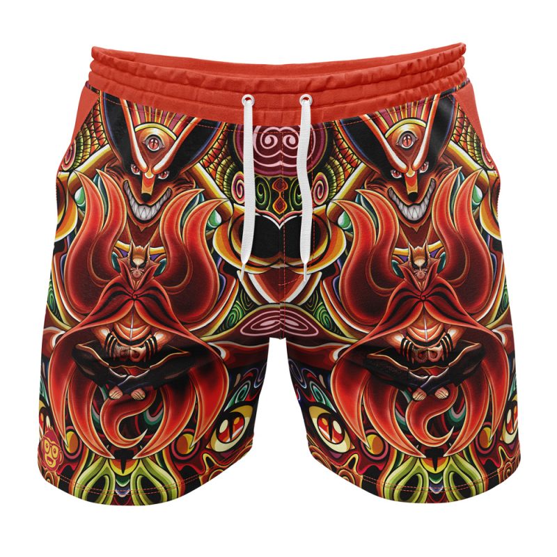 Trippy Uzumaki Naruto Baryon Mode Boruto Gym Shorts
