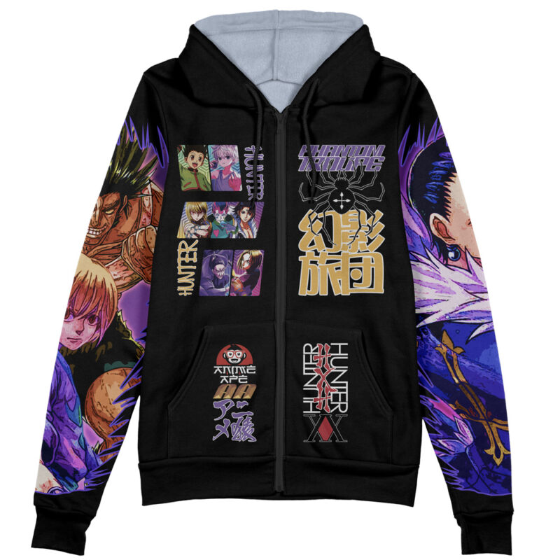 Yorknew City Arc Hunter x Hunter Streetwear Zip Hoodie Jacket - Image 2