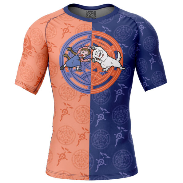Chimera Fullmetal Alchemist Short Sleeve Rash Guard Compression Shirt