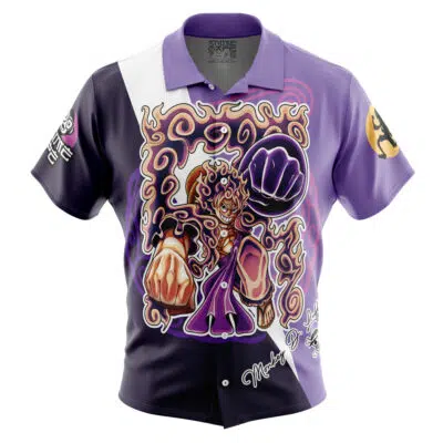 Gear 5th Luffy Awakening One Piece Button Up Hawaiian Shirt