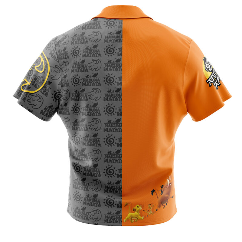 Simba Lion King Button Up Hawaiian Shirt - Image 2