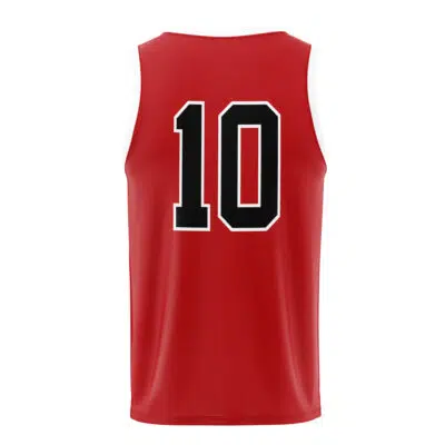 Slam Dunk Hanamichi Sakuragi Shohoku Red Basketball Jersey