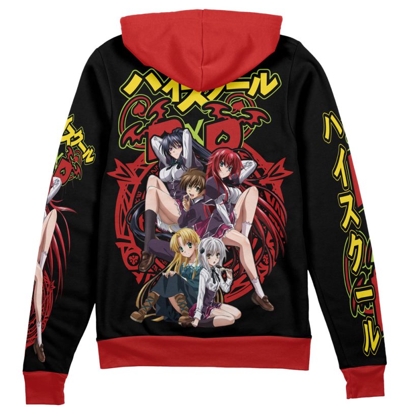 High School DXD Streetwear Zip Hoodie Jacket