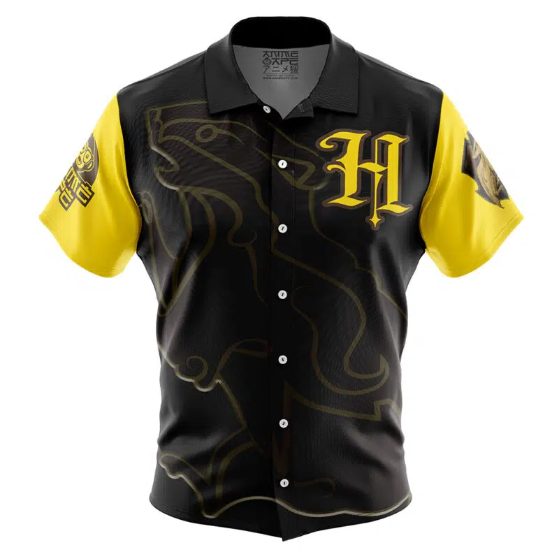 Hogwarts Legacy Hufflepuff V2 Harry Potter Button Up Hawaiian Shirt