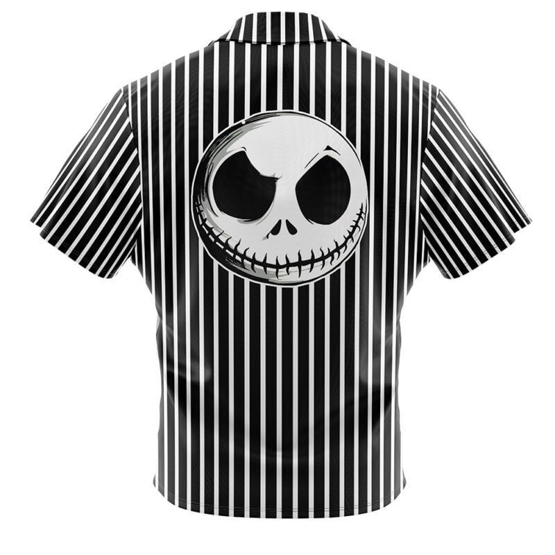 Jack Skellington The Night Before Christmas Button Up Hawaiian Shirt - Image 2