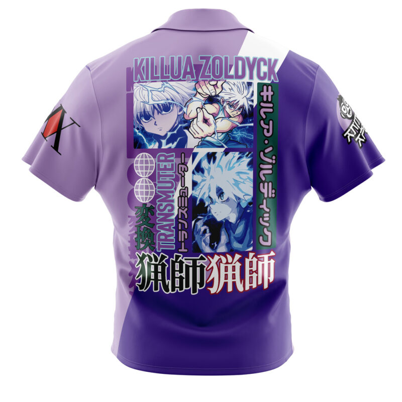 Killua Zoldyck Hunter x Hunter Button Up Hawaiian Shirt - Image 2