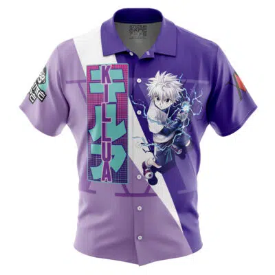 Killua Zoldyck V3 Hunter x Hunter Button Up Hawaiian Shirt
