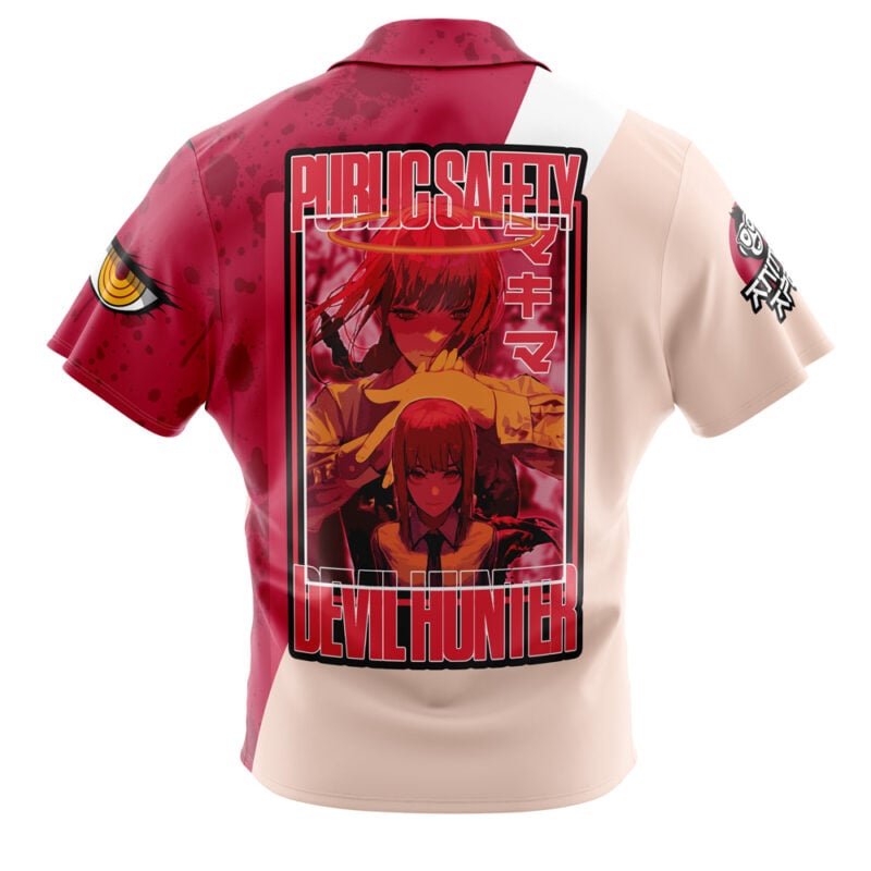 Makima Chainsaw Man Button Up Hawaiian Shirt - Image 2