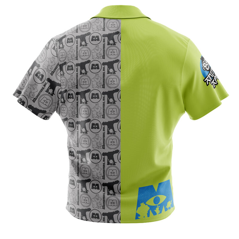 Mike and Sully Monsters Inc Button Up Hawaiian Shirt - Image 2