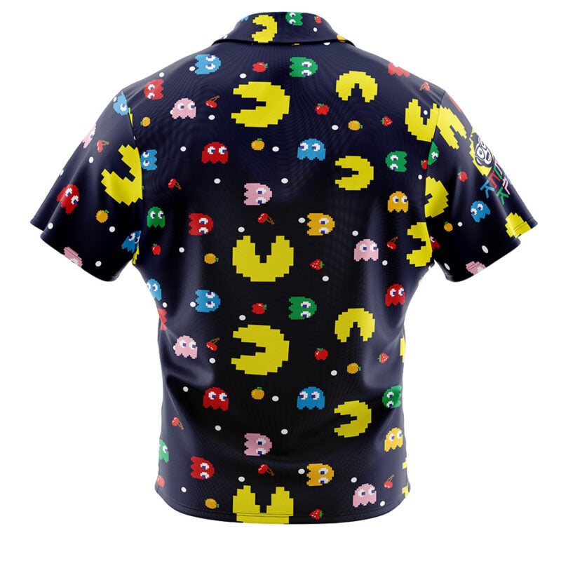 PacMan Button Up Hawaiian Shirt - Image 2