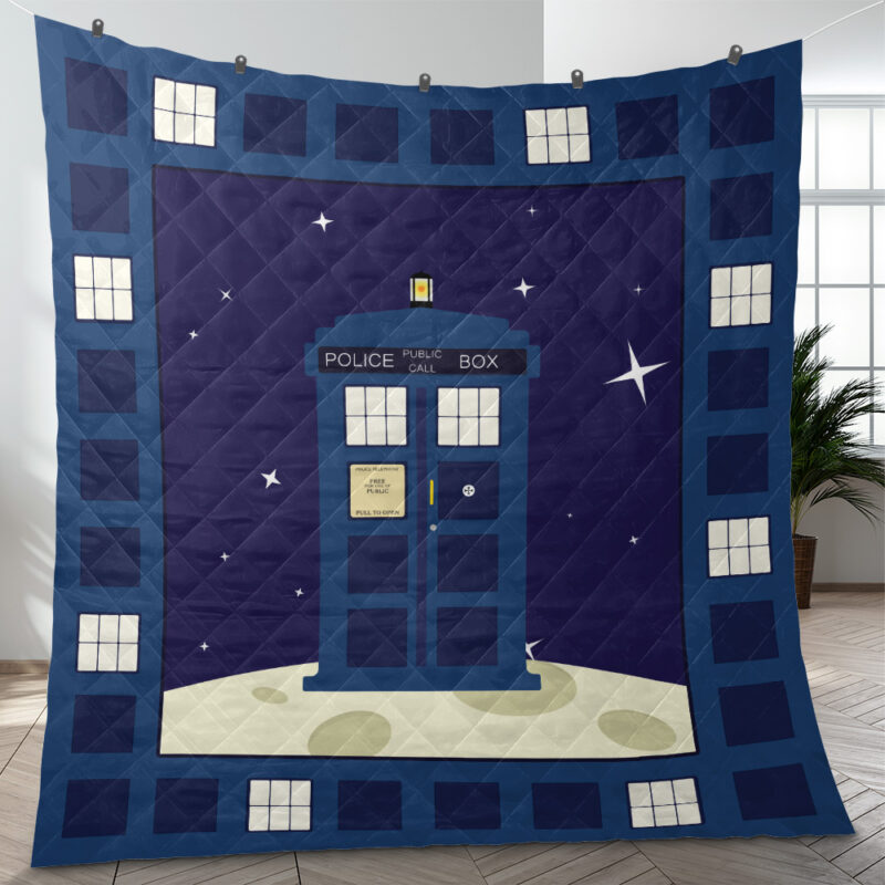 Tardis Doctor Who Quilt Blanket