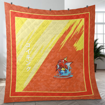 Magikarp Attack Pokemon Quilt Blanket