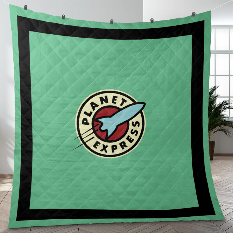 Planet Express Futurama Quilt Blanket