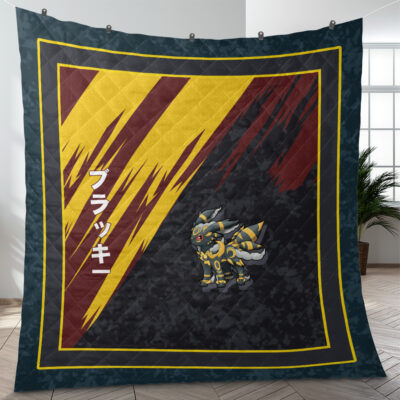 Umbreon Attack Pokemon Quilt Blanket