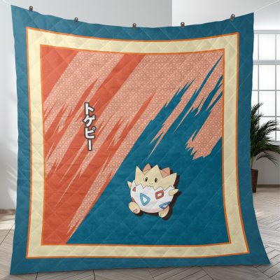 Togepi Attack Pokemon Quilt Blanket