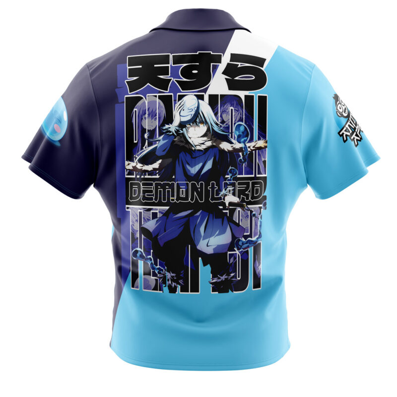 Rimuru Tempest That Time I Got Reincarnated as a Slime Button Up Hawaiian Shirt - Image 2
