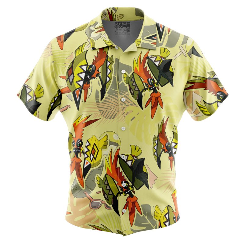 Tapu Koko Pokemon Button Up Hawaiian Shirt