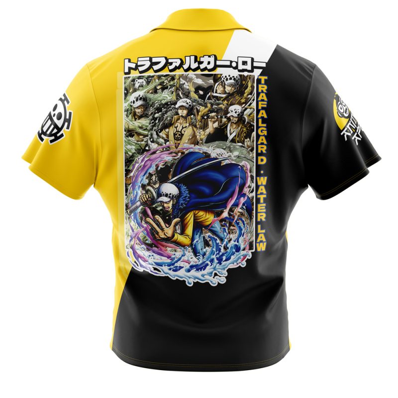 Trafalgar D. Law One Piece Button Up Hawaiian Shirt - Image 2