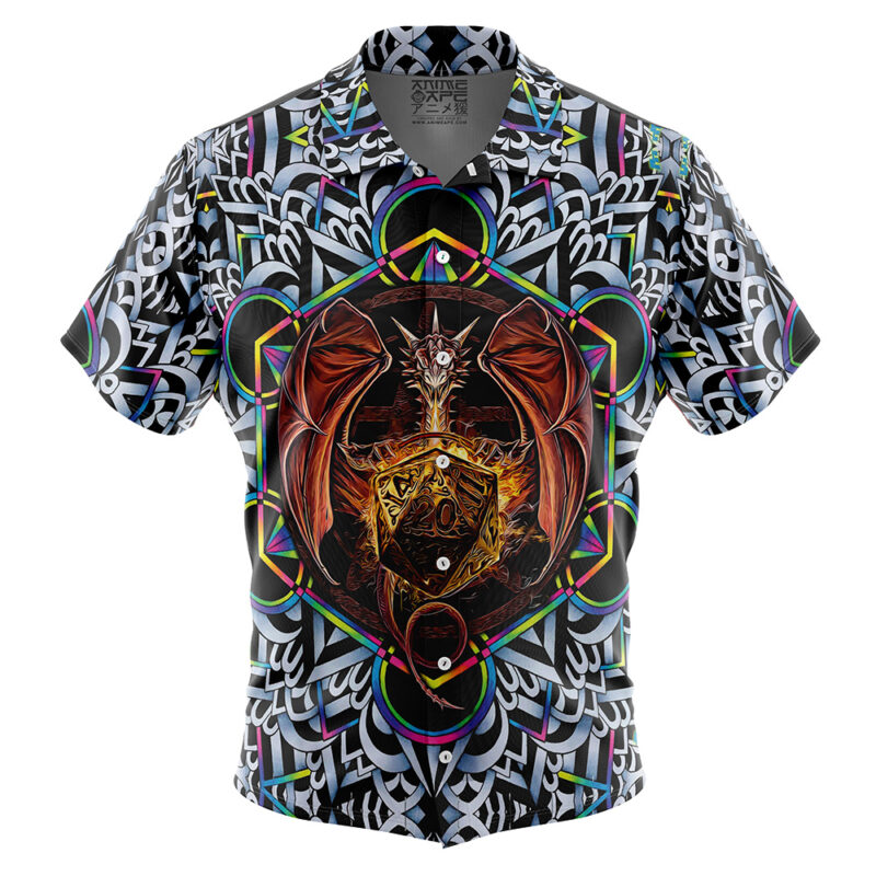 Trippy Dungeons & Dragons Button Up Hawaiian Shirt