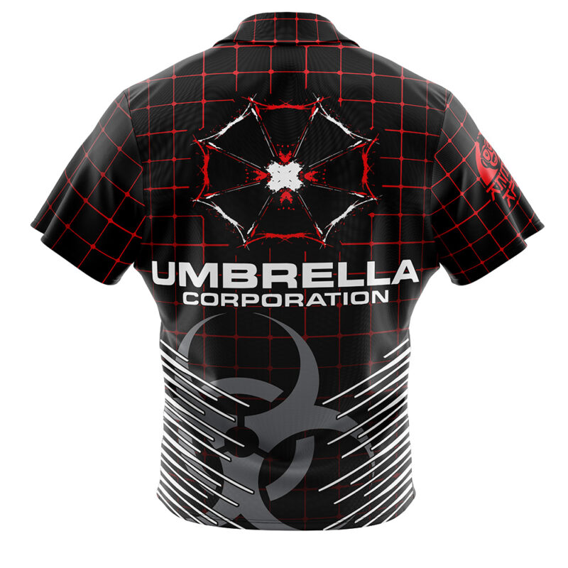 Umbrella Corp Resident Evil Button Up Hawaiian Shirt - Image 2
