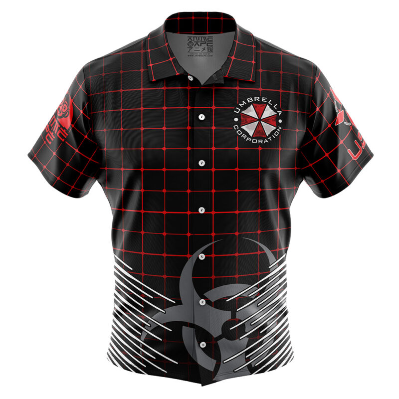 Umbrella Corp Resident Evil Button Up Hawaiian Shirt