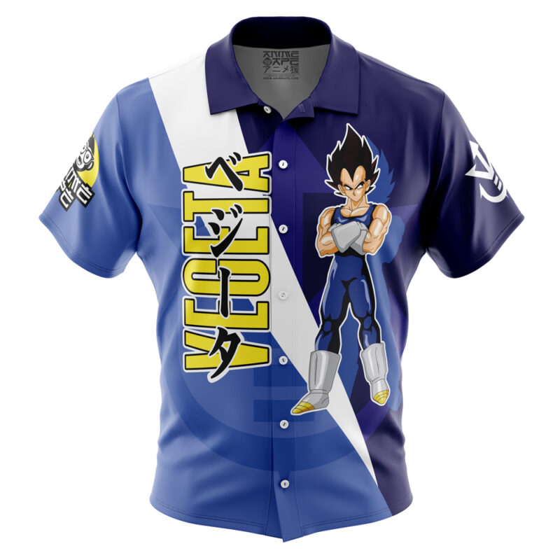 Vegeta Dragon Ball Z Button Up Hawaiian Shirt