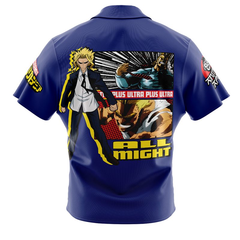 Yagi Toshinori (All Might) My Hero Academia Button Up Hawaiian Shirt - Image 2